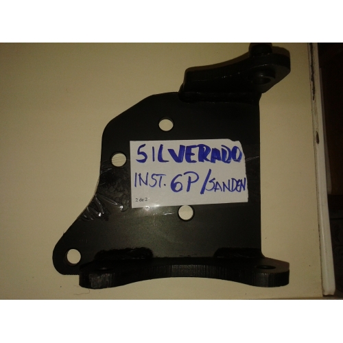 SUPORTE DO COMPRESSOR SILVERADO 6P/SANDEN