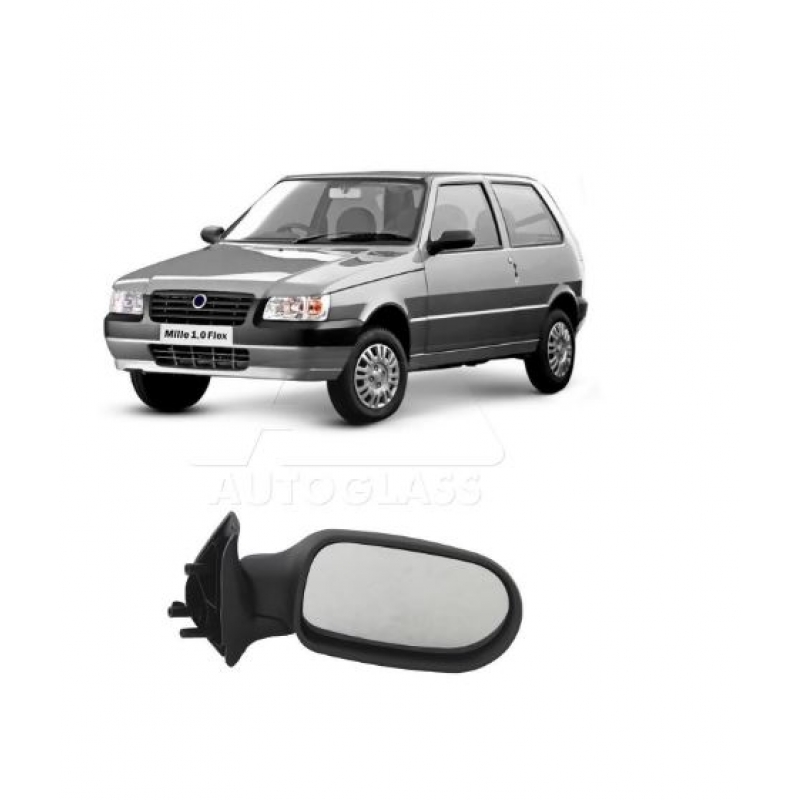 ESPELHO RETROVISOR DIR 100170938 FIAT UNO MILLE (2004 A 2013)