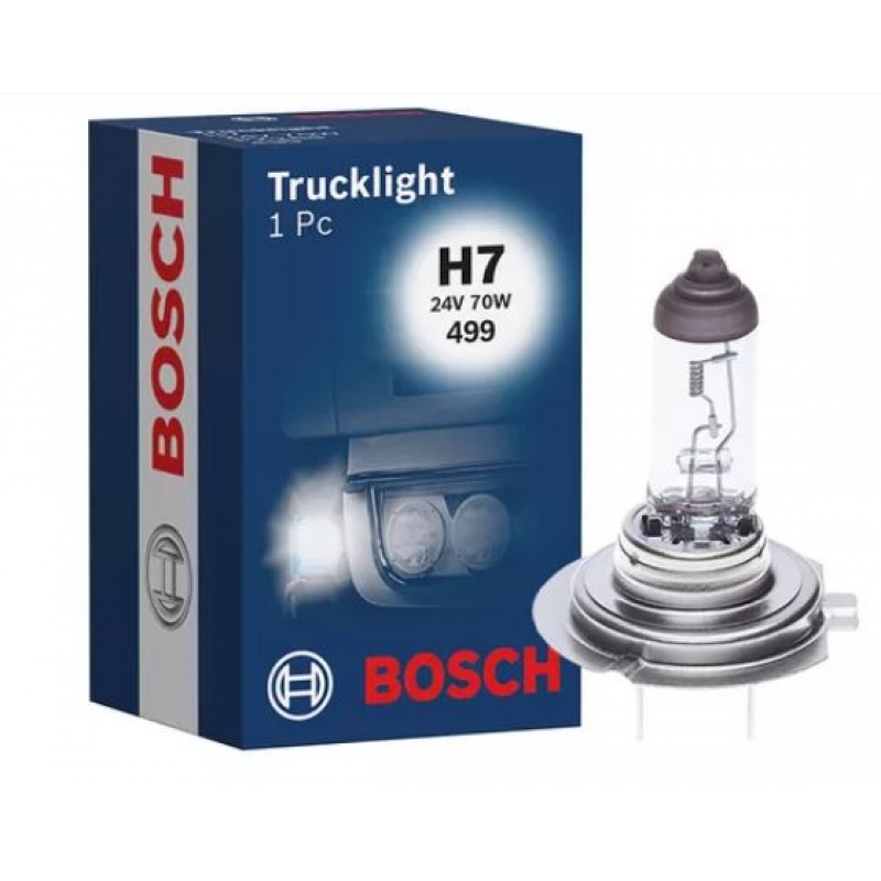 LÂMPADA H7 24V 70W 499 TRUCKLIGHT BOSCH 1987302471