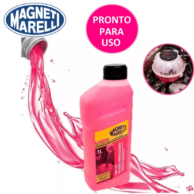 ADITIVO/FLUÍDO PARA RADIADOR PRONTO USO LINHA LEVE COR ROSA MAGNETI MARELLI