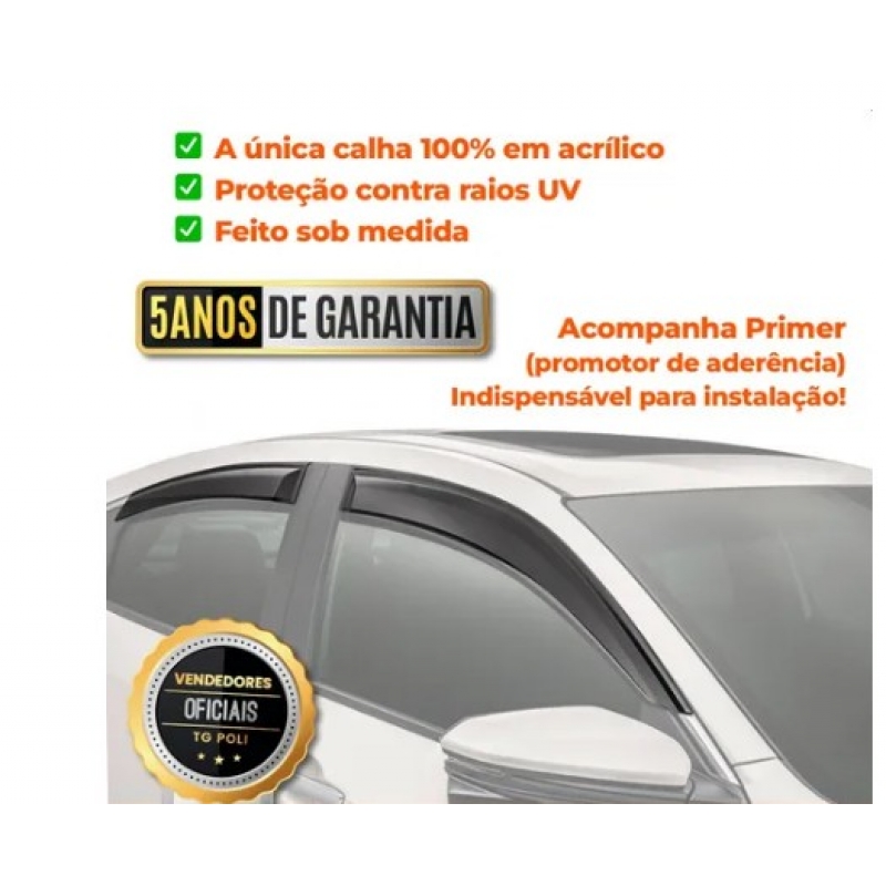 CALHA ACRILICA ADESIVA S10 CD 4P 2012 A 2025