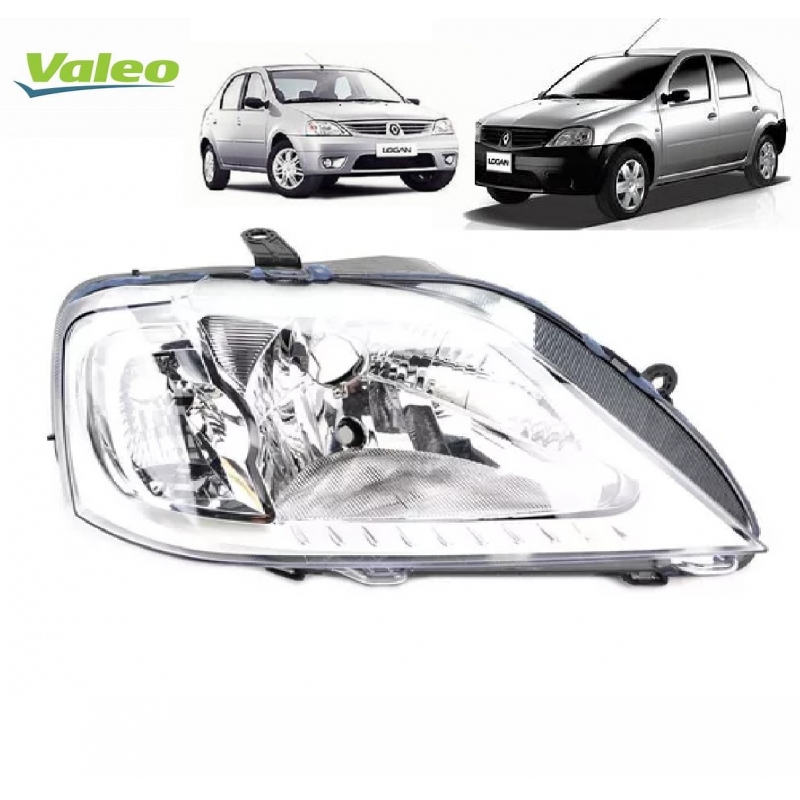 FAROL DIREITO 8200632015 VALEO RENAULT LOGAN (2008 A 2010) ORIGINAL NOVO