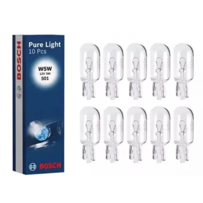 LÂMPADA W5W 12V 5W 501 PURE LIGHT BOSCH 1987302206