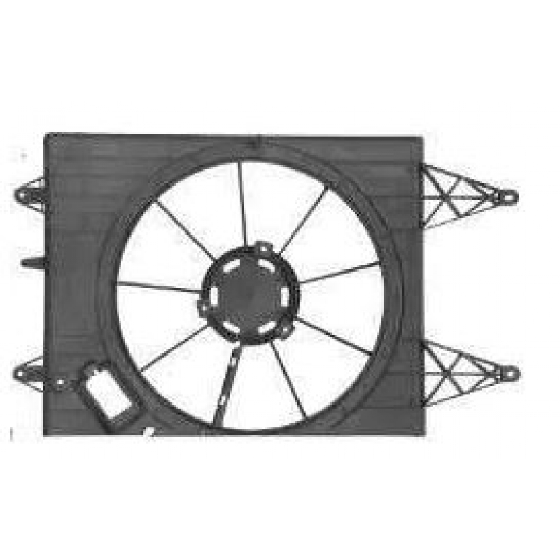 DEFLETOR VW G5/VOYAGE/FOX/POLO 1.0/1.6 06> C/AR IMPORTADO 5U0121207A9B9