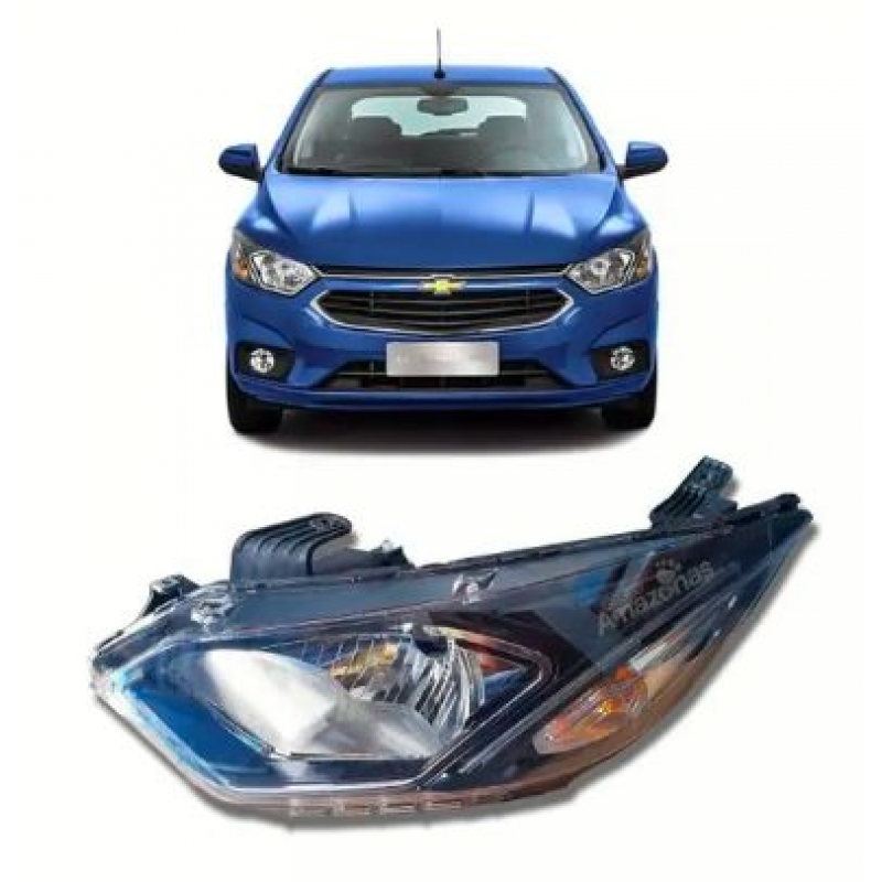 FAROL ESQUERDO COM LED ONIX 2019 0160987