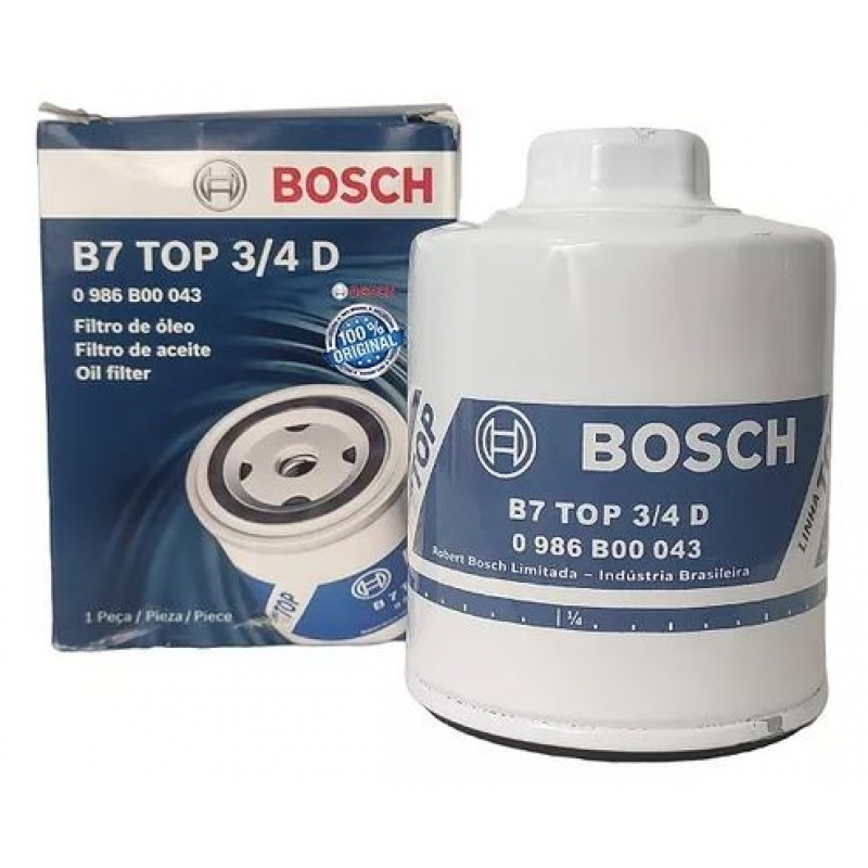 FILTRO DE OLEO B7 TOP 3/4 D BOSCH 0986B00043