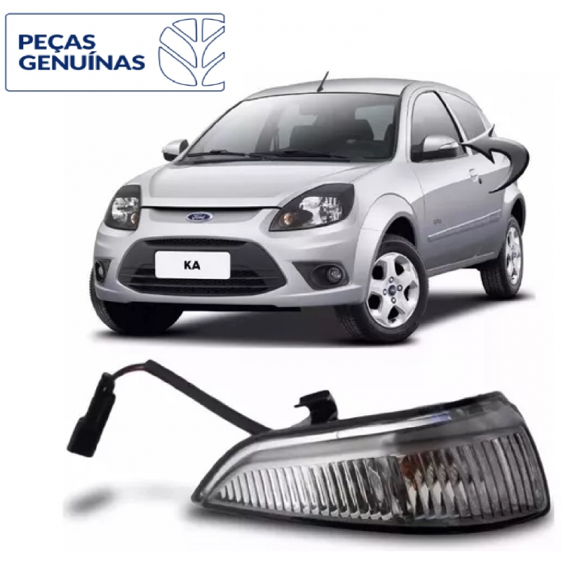 PISCA RETROVISOR ESQ FORD FIESTA/AMAZON/KA CS5513B381AA GENUÍNO 2002/2014