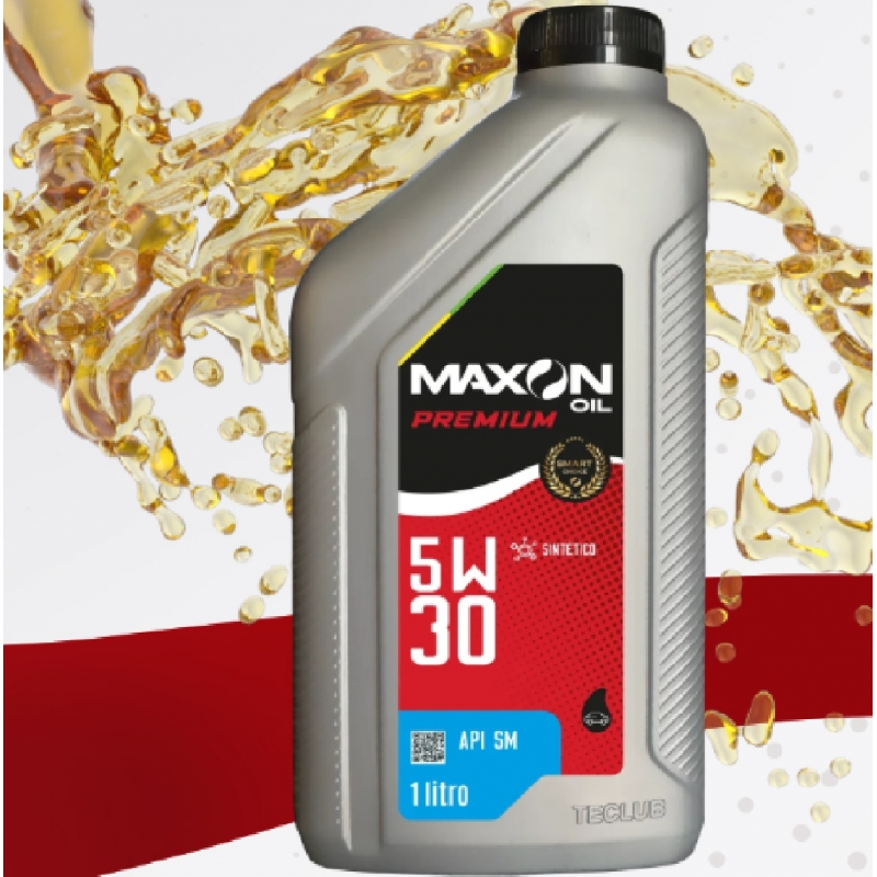 ÓLEO MOTOR 5W30 SINTÉTICO API SM ILSAC GF-4 QUÍMICO MAXON OIL - 1L