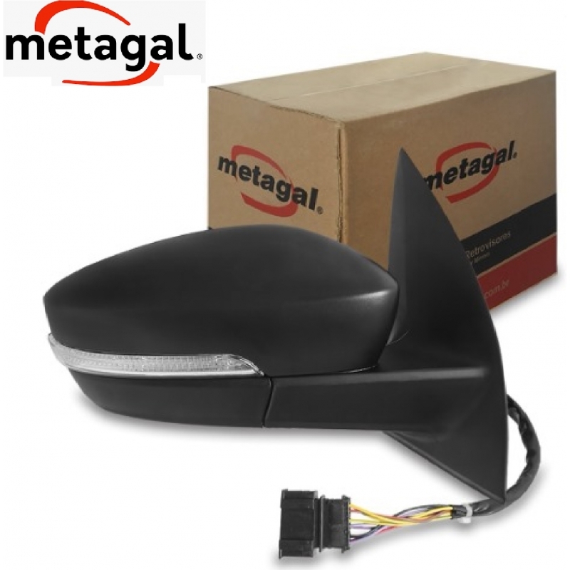 COBERTURA DO RETROVISOR DIR 5Z1857538EGRU RWVE80C METAGAL VW GOLF (2007 A 2014)