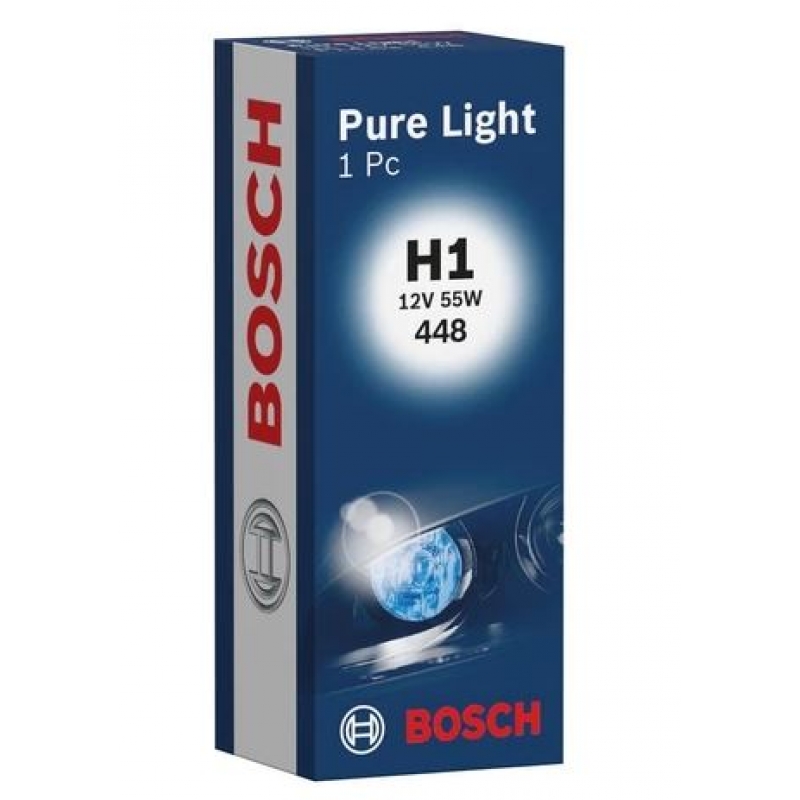 LÂMPADA H1 12V 55W 448 PURE LIGHT BOSCH 1987302011