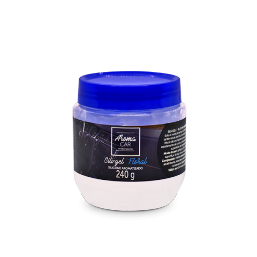 SILICONE AROMATIZADO SILI-GEL FLORAL 240g - AROMACAR