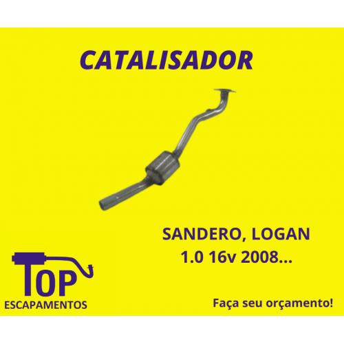 TUBO MOTOR COM CATALISADOR SANDERO/LOGAN - 16702