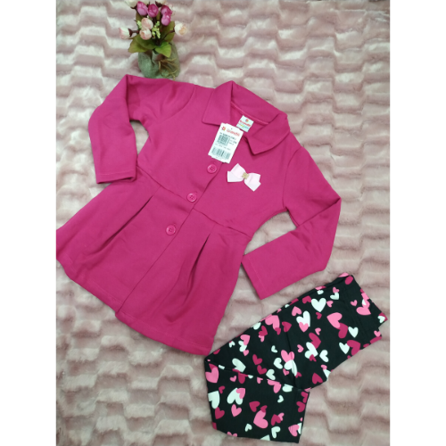 Conjunto Casaco Moletom E Calça Legging