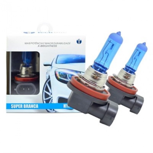 LÂMPADA HALÓGENA  SUPER BRANCA PAR  H11 12V 55W PGJ19-2 SHOC