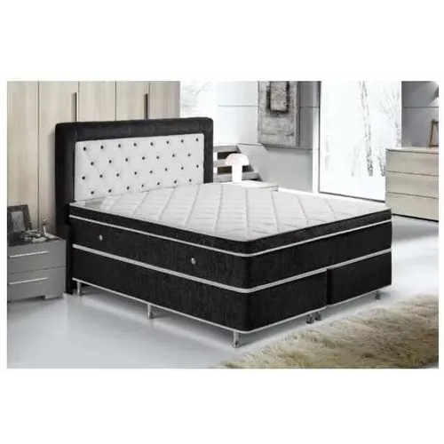Colchão King Bio Quântico+box Cor Bege