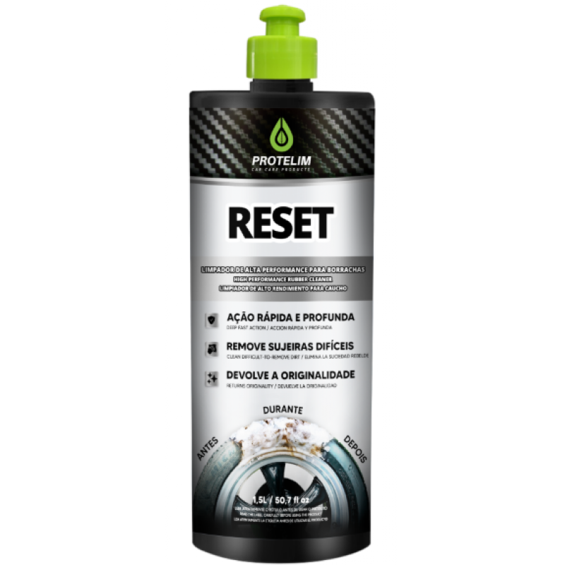 RESET LIMPADOR PARA BORRACHAS 1,5 LITROS PROTELIM