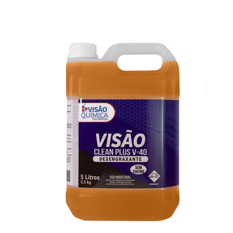 VISAO CLEAN PLUS V-40 ALCALINO 5 LITROS VISAO QUIMICA