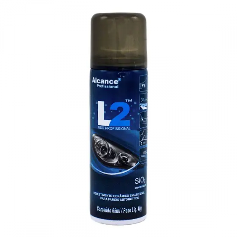 L2 REVESTIMENTO CERAMICO EM AEROSOL PARA FAROIS 65ML ALCANCE