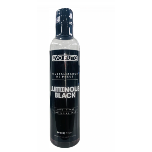 LUMINOUS BLACK REVITALIZADOR DE PNEUS 200ML EVO AUTO