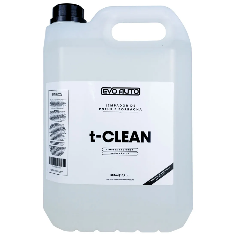 T-CLEAN LIMPADOR DE PNEUS E BORRACHAS 05 LITROS EVO AUTO
