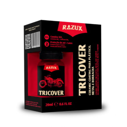 TRICOVER CERAMIC COATING PARA PLASTICO METAL E BORRACHA 20 ML RAZUX