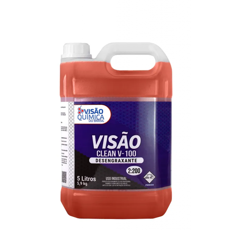 VISAO CLEAN V-100 ALCALINO 5 LITROS VISAO QUIMICA