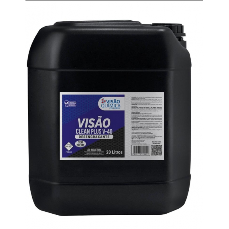 VISAO CLEAN PLUS ALCALINO SEM CHEIRO 20 LITROS VISAO QUIMICA