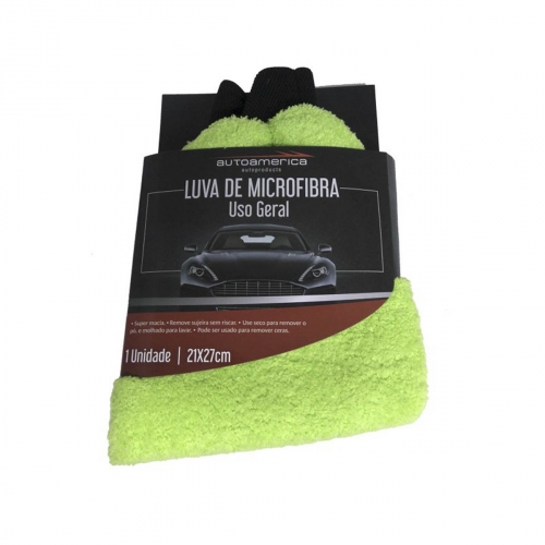 LUVA DE MICROFIBRA PARA LAVAGEM LISA AUTOAMERICA