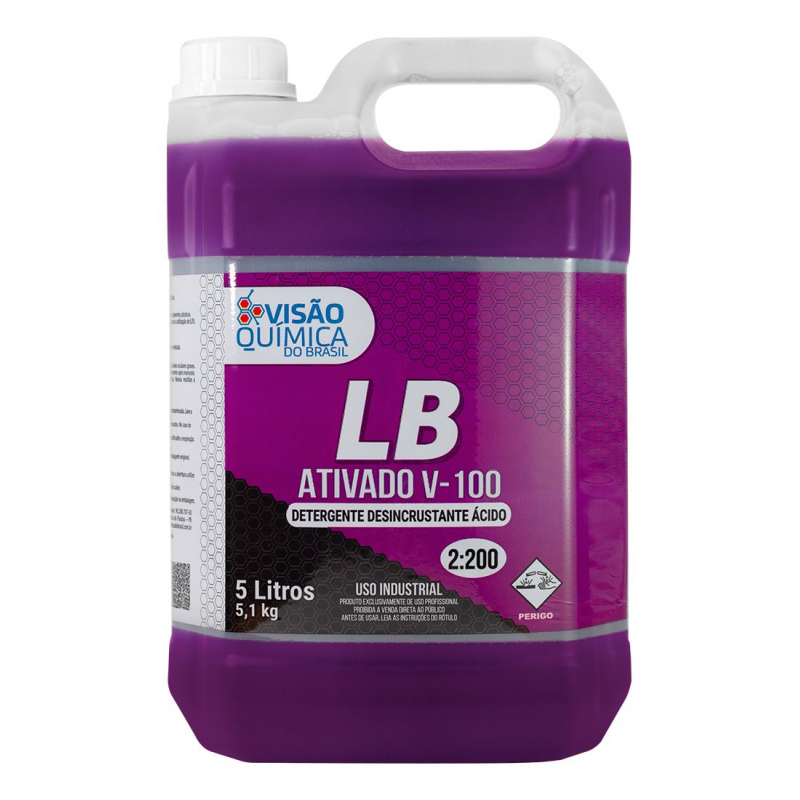 LB ATIVADO V-100 ACIDO 5 LITROS VISAO QUIMICA