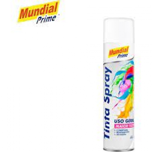 TINTA SPRAY 400ML BRANCO FOSCO MUNDIAL PRIME