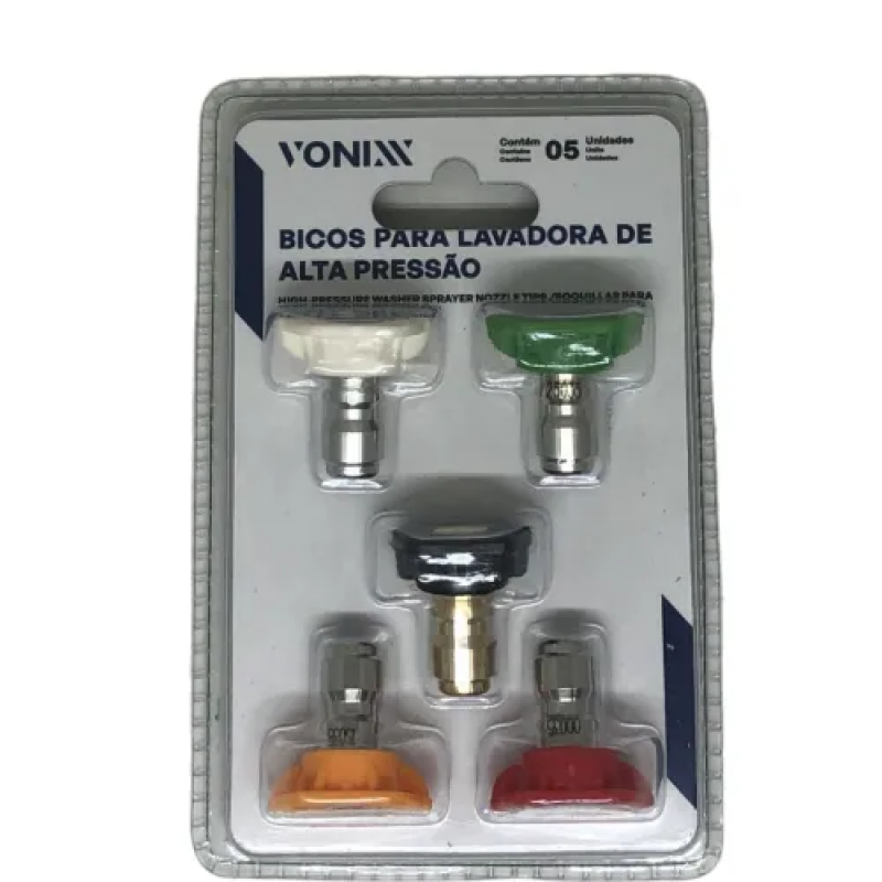 KIT 05 BICOS PARA LAVADORA DE ALTA PRESSAO VONIXX