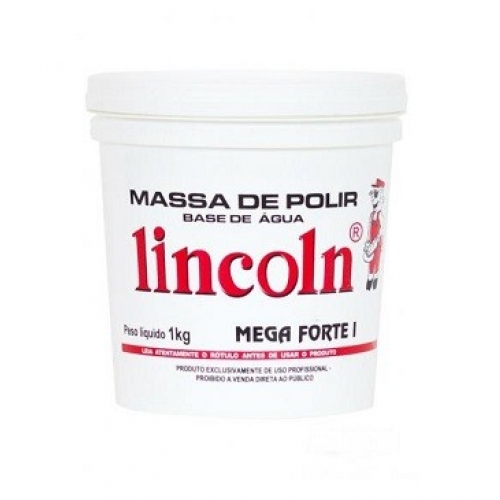 MASSA DE POLIR 1 KG MEGA FORTE N1 LINCOLN