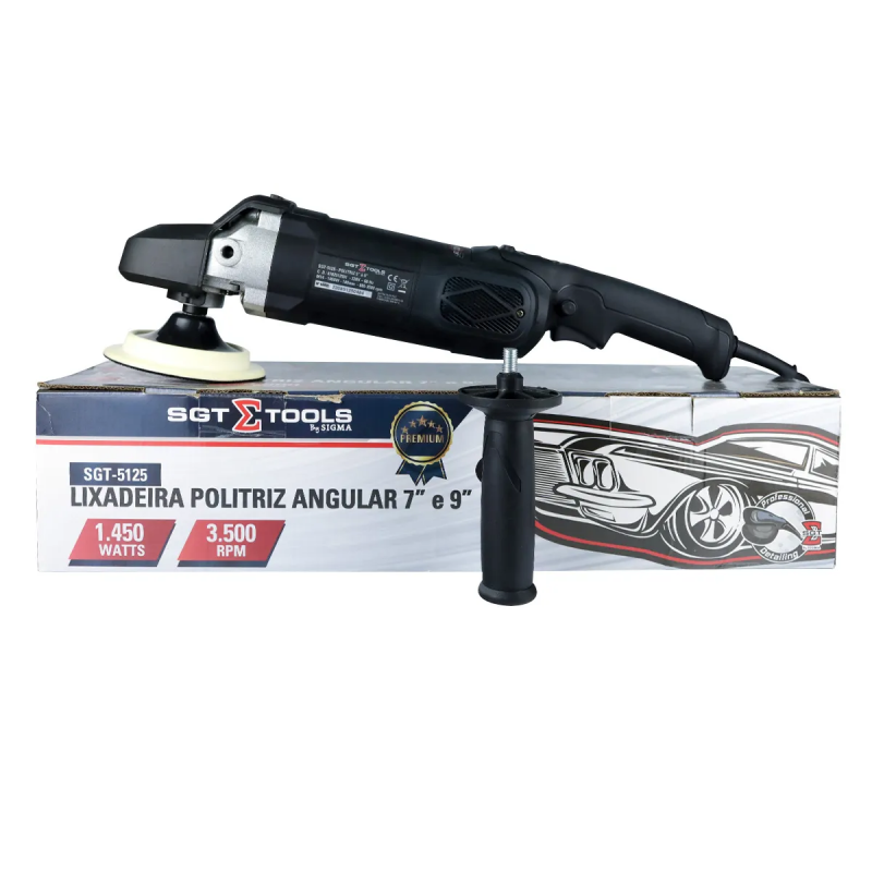 POLITRIZ ROTATIVA 1450 WATTS SGT-5125 110V SIGMA TOOLS