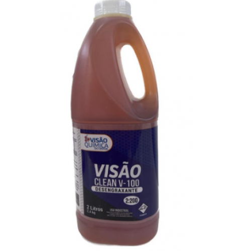 VISAO CLEAN V-100 ALCALINO 02 LITROS VISAO QUIMICA