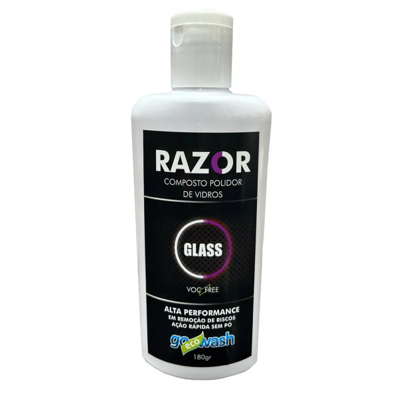 COMPOSTO POLIDOR DE VIDROS RAZOR GLASS 180G GO ECO WASH