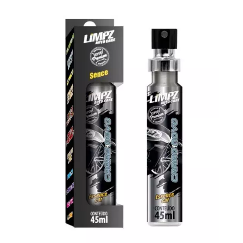 AROMATIZANTE AUTOMOTIVO SPRAY CARRO NOVO 45ML LIMPZ AUTO CARE