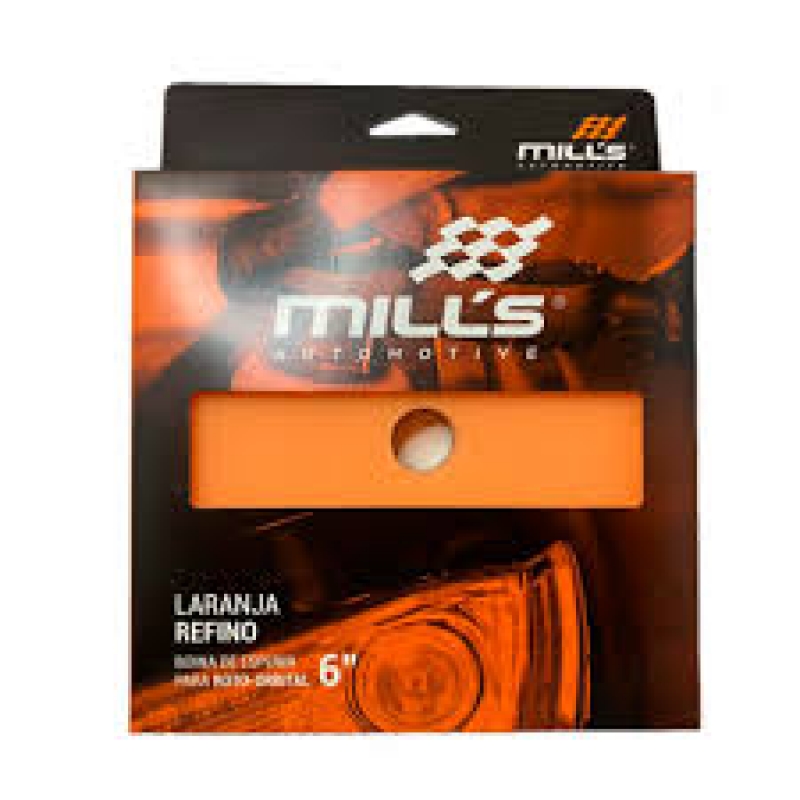 BOINA DE ESPUMA LARANJA REFINO 6POL MILLS