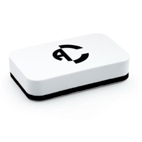APLICADOR DE COATING BRANCO COM SUEDE 9X5,5CM AUTO CRAZY