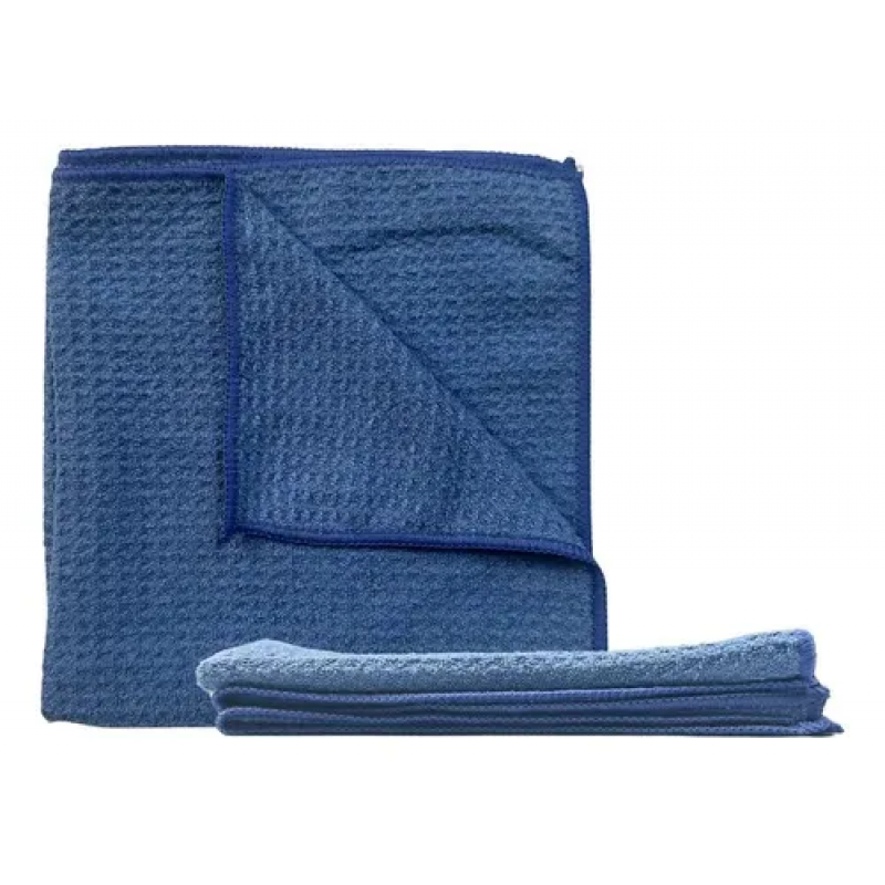 TOALHA DE MICROFIBRA PARA VIDROS AZUL 40X40 350GSM LINCOLN