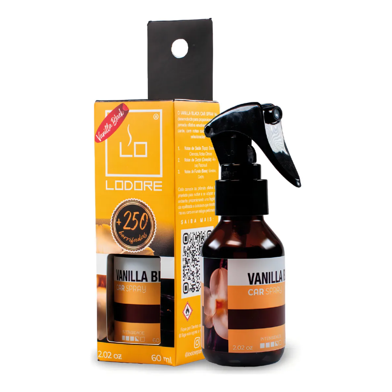 AROMATIZANTE SPRAY VANILLA BLACK 60ML LODORE