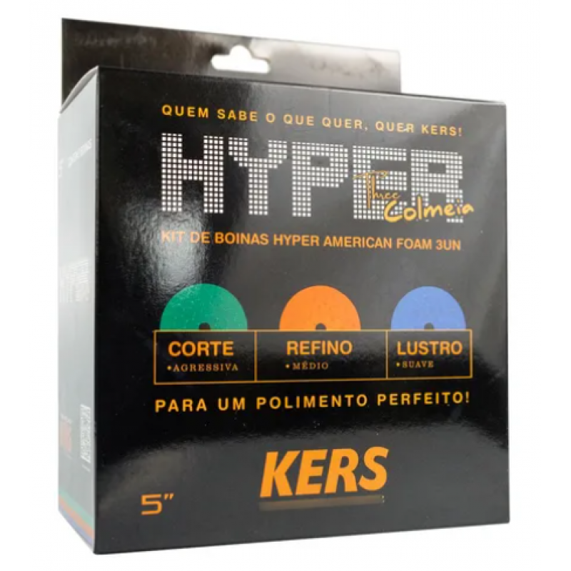 KIT DE BOINAS HYPER THREE AMERICAN FOAM 3UNID 5 POL KERS
