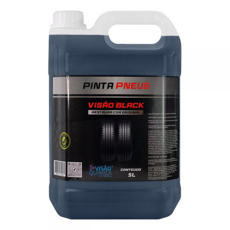PINTA PNEUS VISAO BLACK 5 LITROS VISAO QUIMICA