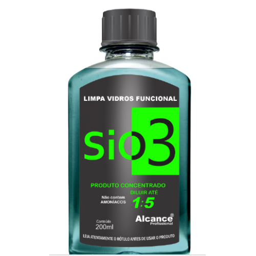 SIO3 LIMPA VIDROS 200ML CONCENTRADO ALCANCE