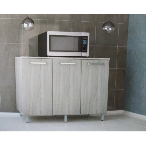 BALCAO MDP NAPOLI 120X40 3 PTAS - MALBEC