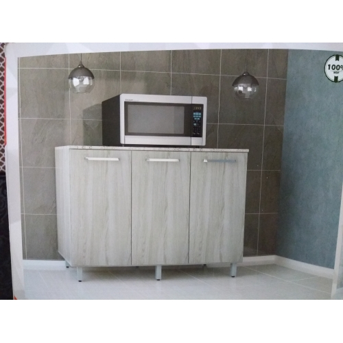 BALCAO MDP 1,20 POP 1 GAVETAS - CASTANHO/MB/MB