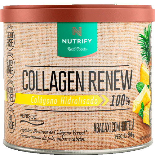 COLAGENO COLLAGEN RENEW ABACAXI C/HORTELA (300G) NUTRIFY