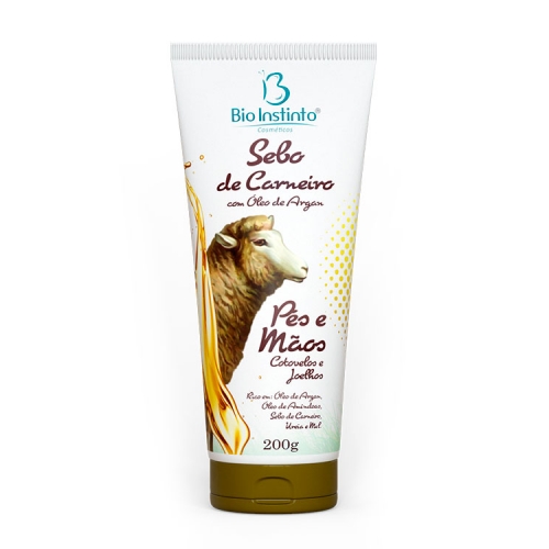 SEBO DE CARNEIRO C/OLEO DE ARGAN (200G) BIO INSTINTO