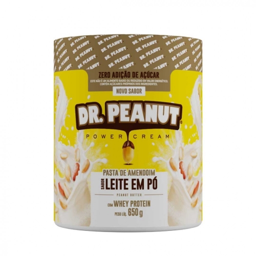 PASTA DE AMENDOIM LEITE EM PO (600G) DR PEANUT