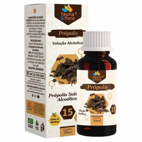 EXTRATO DE PROPOLIS MARROM (30ML) FAUNA & FLORA