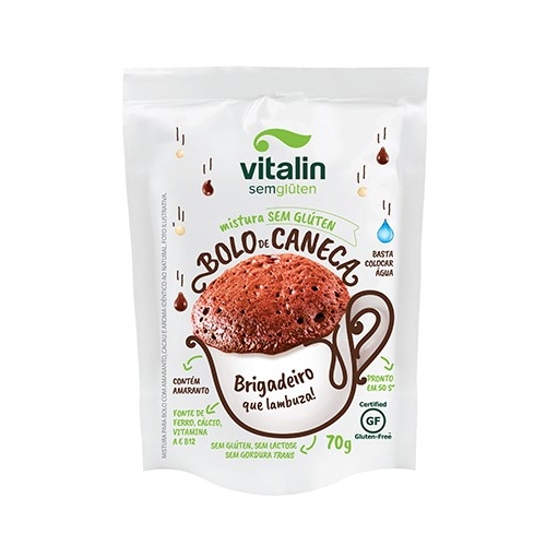 MISTURA P/BOLO DE CANECA BRIGADEIRO (70G) VITALIN